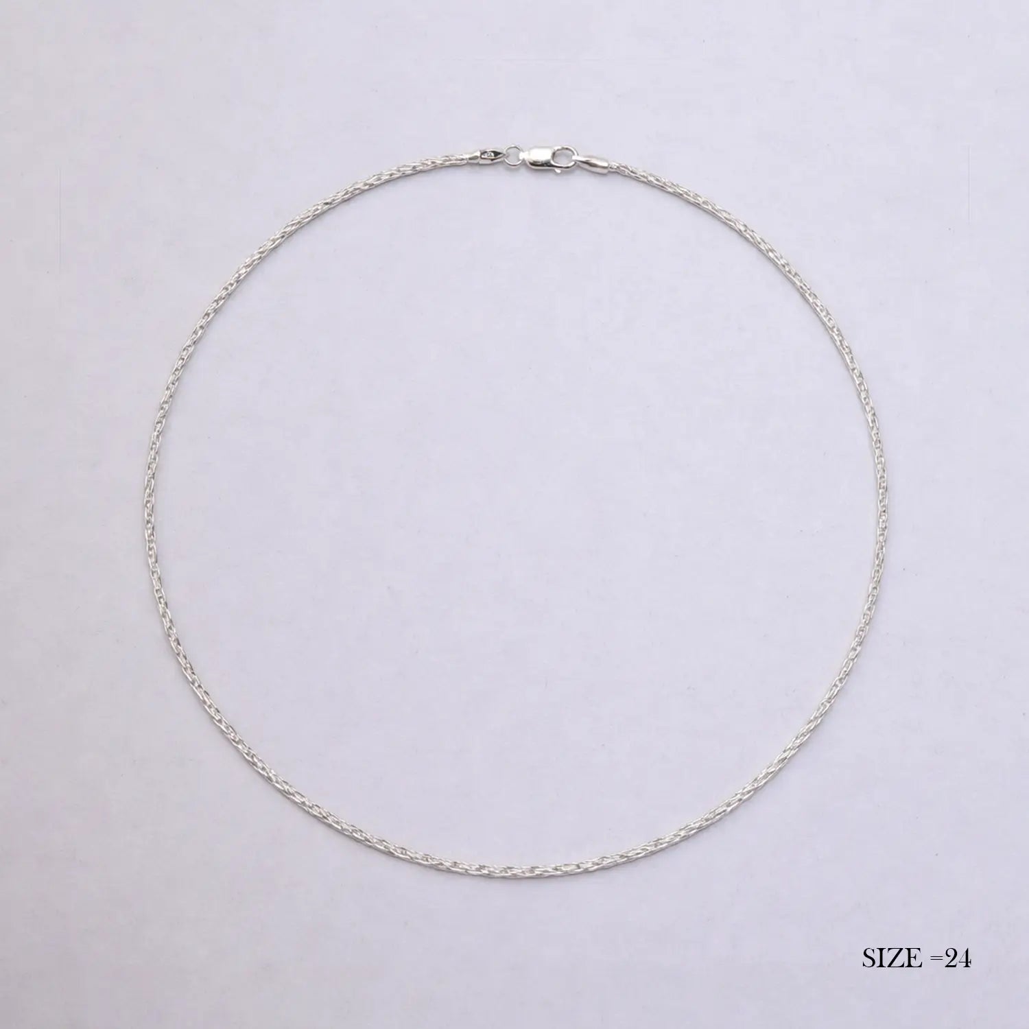 Elegant Twist Silver Chain - Made With Pure 925 Silver