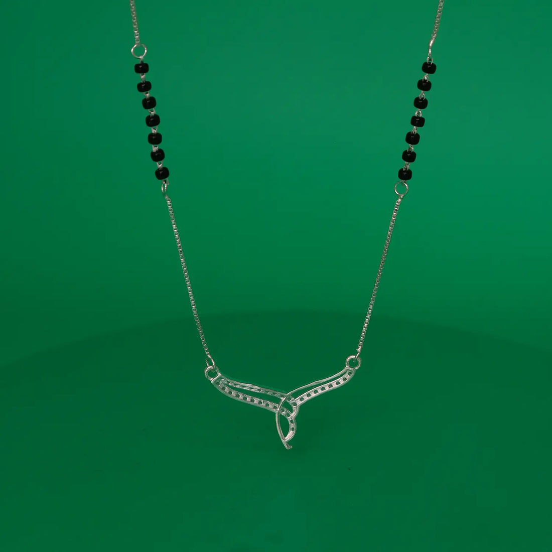 Elegant CZ Silver Mangalsutra - Made With Pure 925 Silver