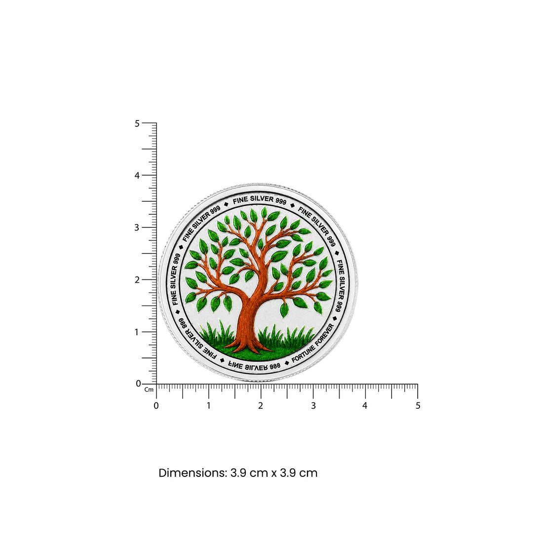 Tree of Life Fine Silver Coin  - Made With Pure 925 Silver