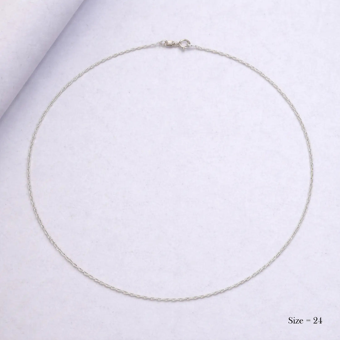 Classic Shine Silver Rope Chain - Made With Pure 925 Silver