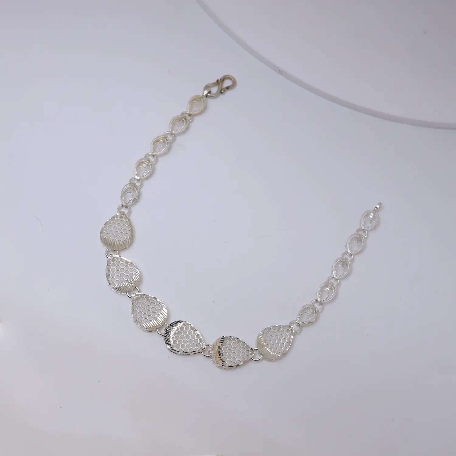 HoneyDrop Elegance Silver Bracelet - Made With Pure 925 Silver