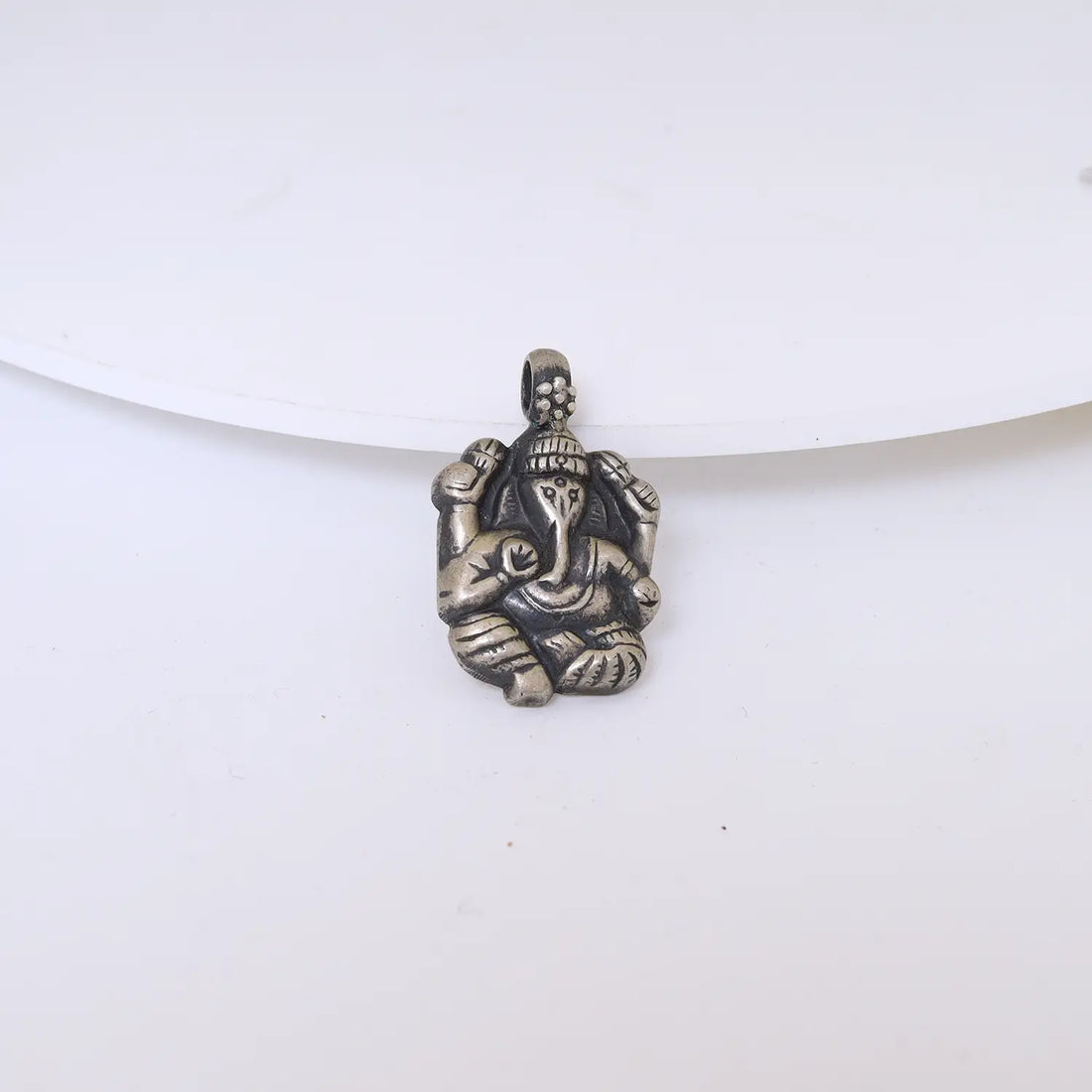 Divine Lord Ganesha Pure Silver Pendant - Made With Pure 925 Silver