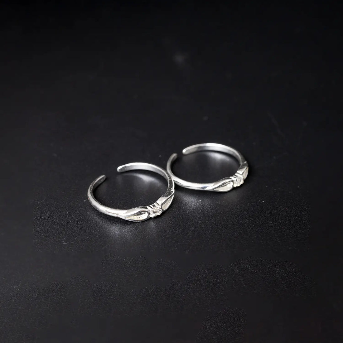Elegant Infinity Sparkle Toe Rings- Made With Pure 925 Silver