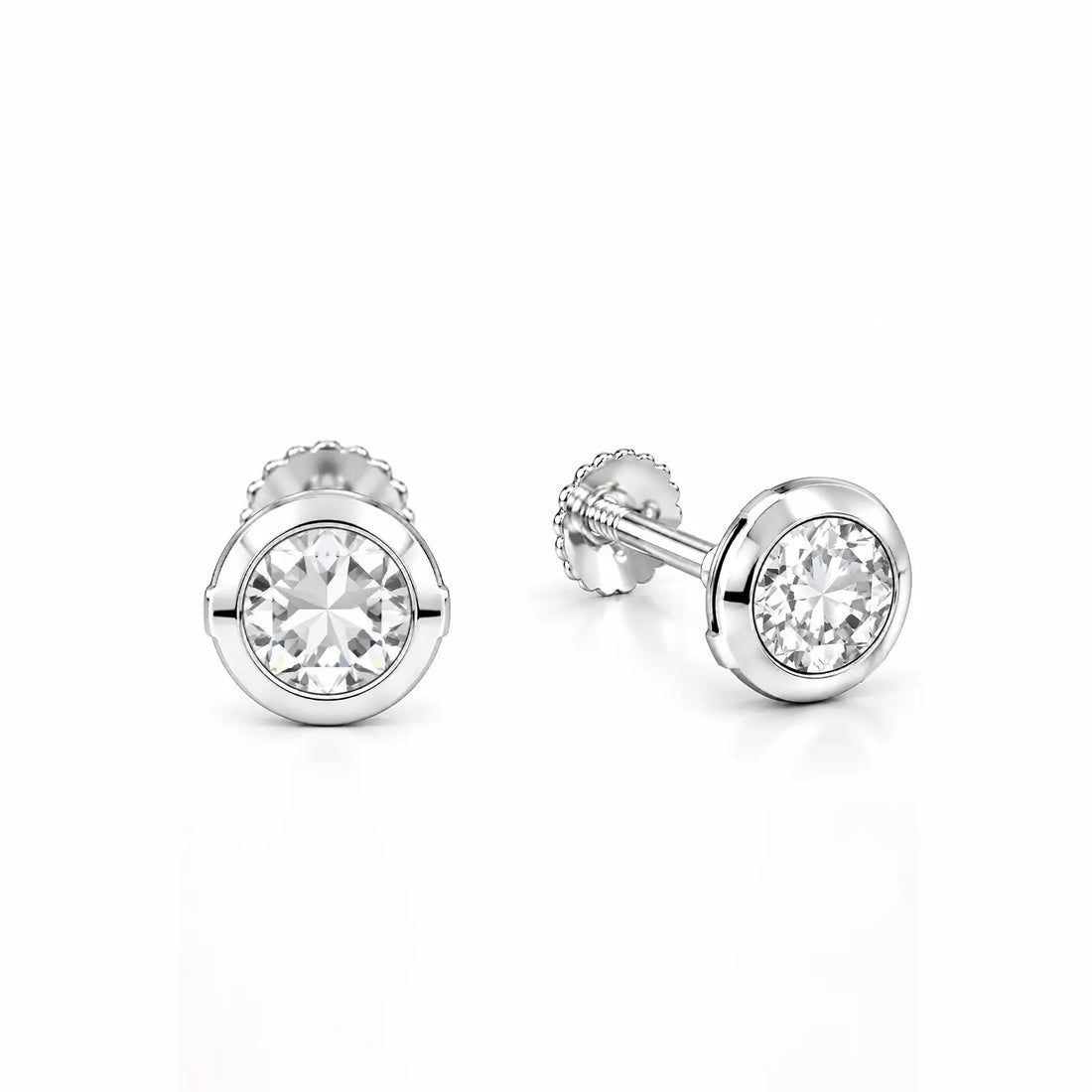 Classic Black Stone Silver Stud Earrings for Men - Made With Pure 925 Silver