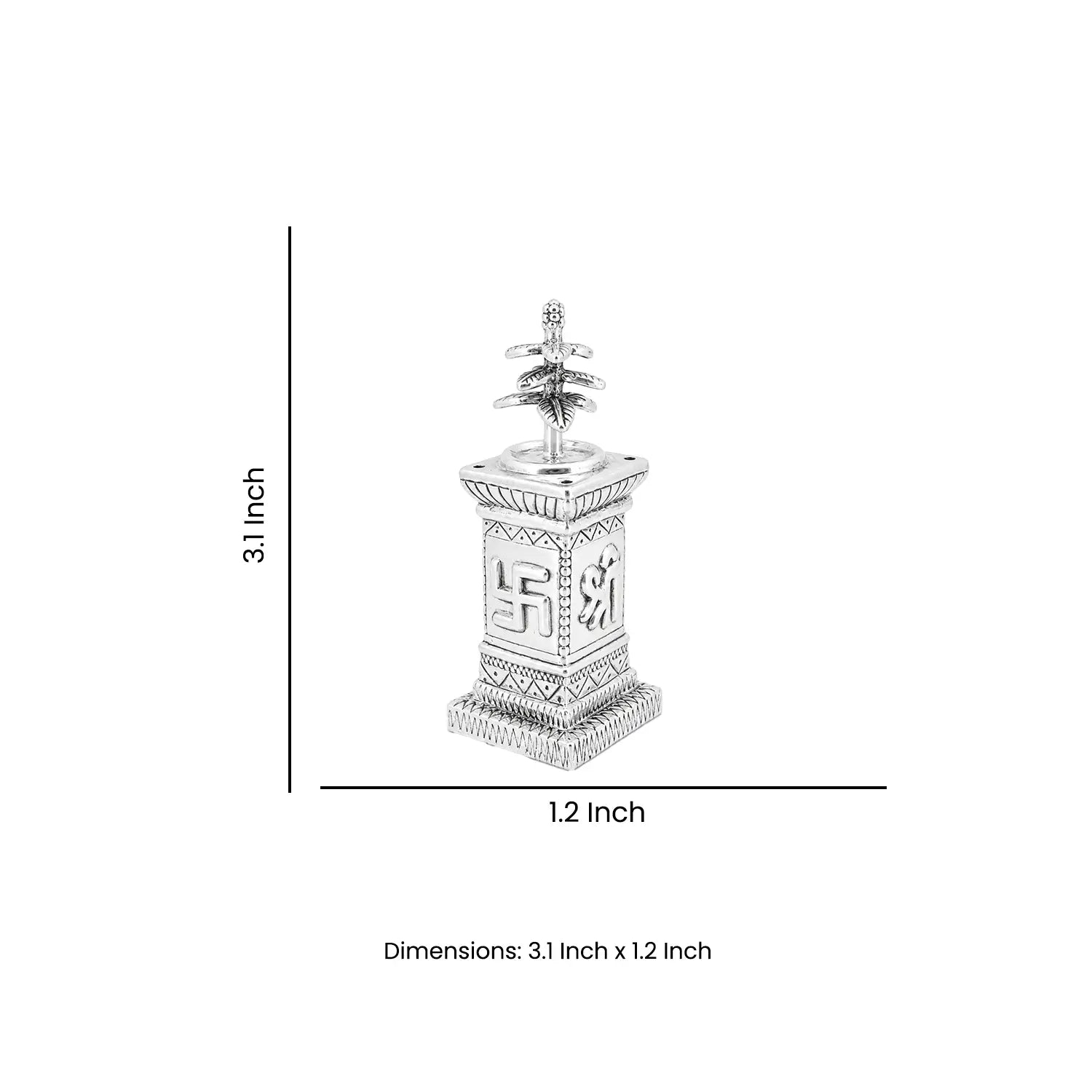 Tulsi Vrindavan Idol - Made With Pure 925 Silver