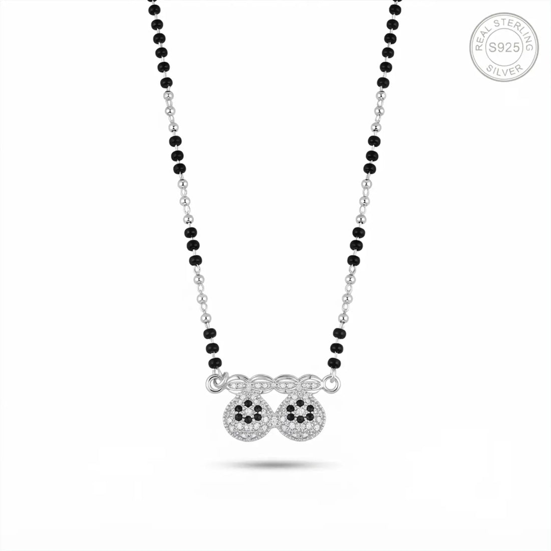 Beauty Combo – 925 Sterling Silver Mangalsutra & Nose Pin