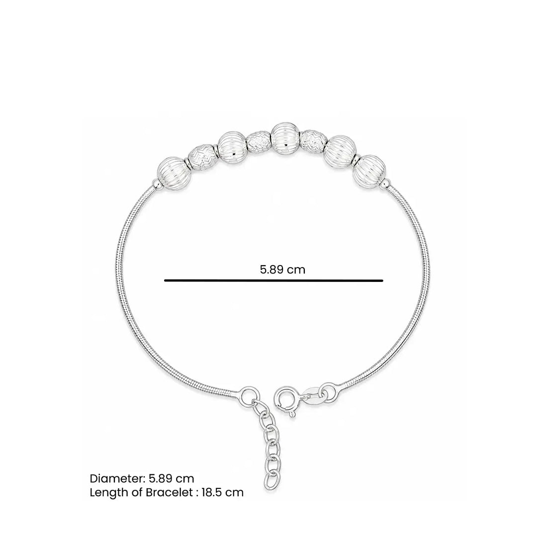 Beaded Bracelet – Classic & Timeless - Made With Pure 925 Silver