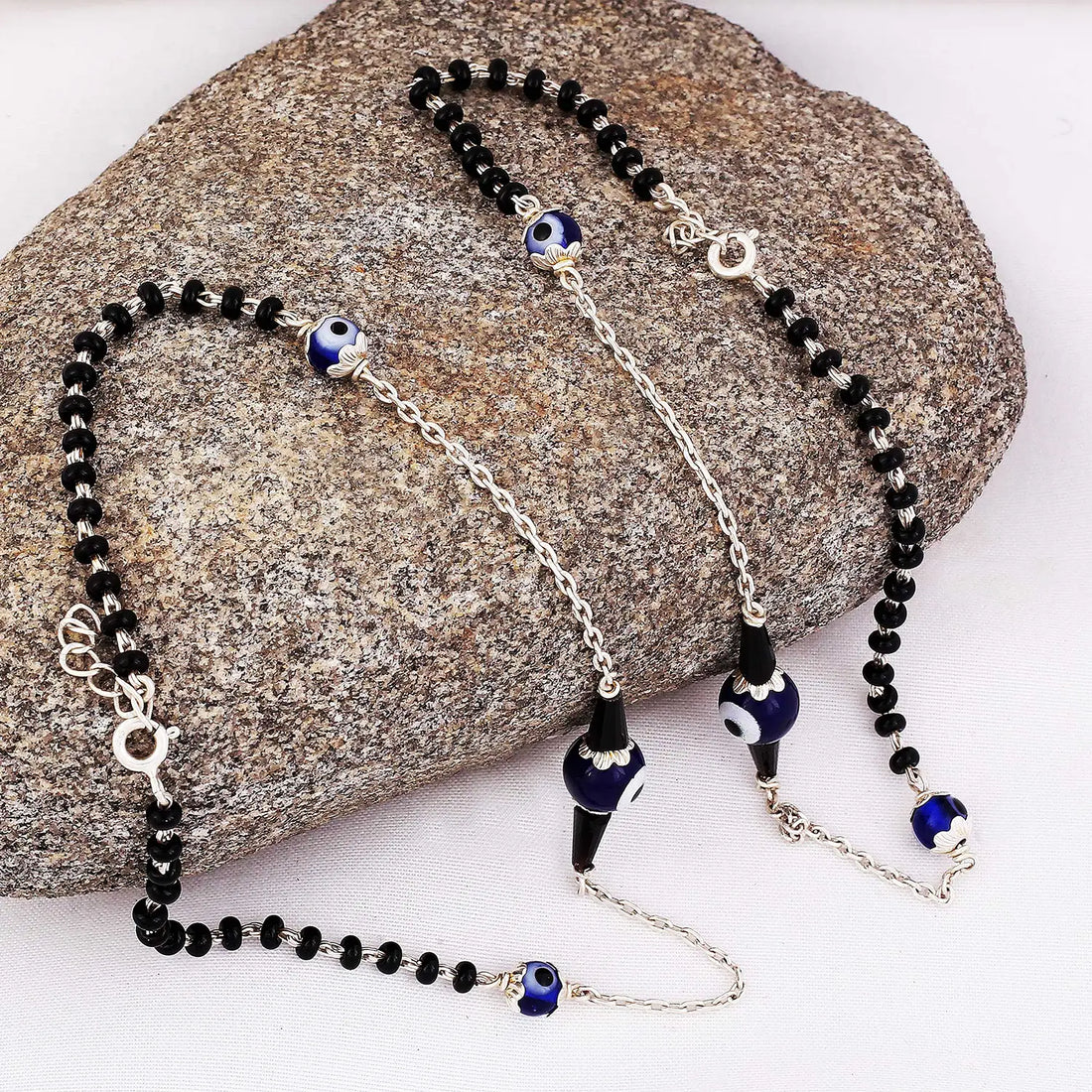 Evil Eye Charm Pure Silver Anklet- Made With Pure 925 Silver