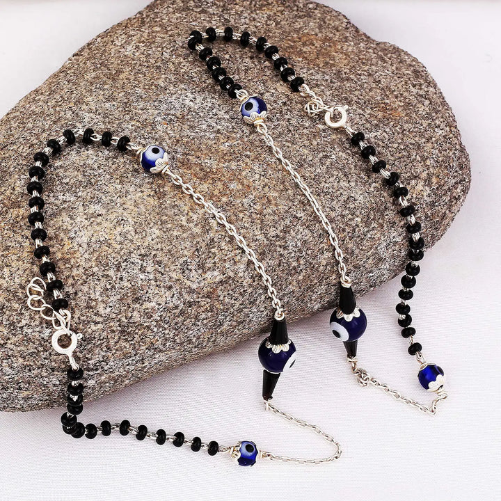 Evil Eye Charm Pure Silver Anklet- Made With Pure 925 Silver