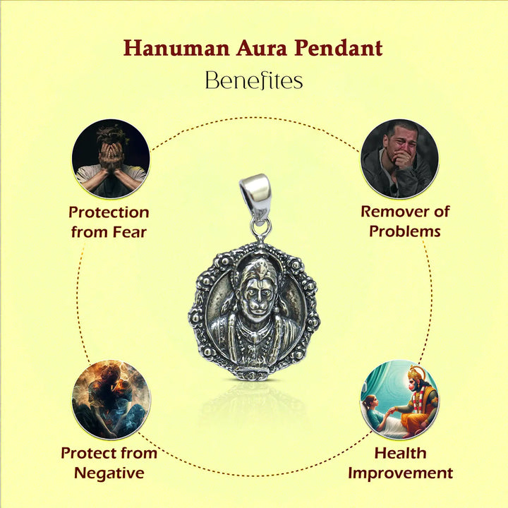 Silver Shri Hanuman Ji Pendant- Made With Pure 925 Silver