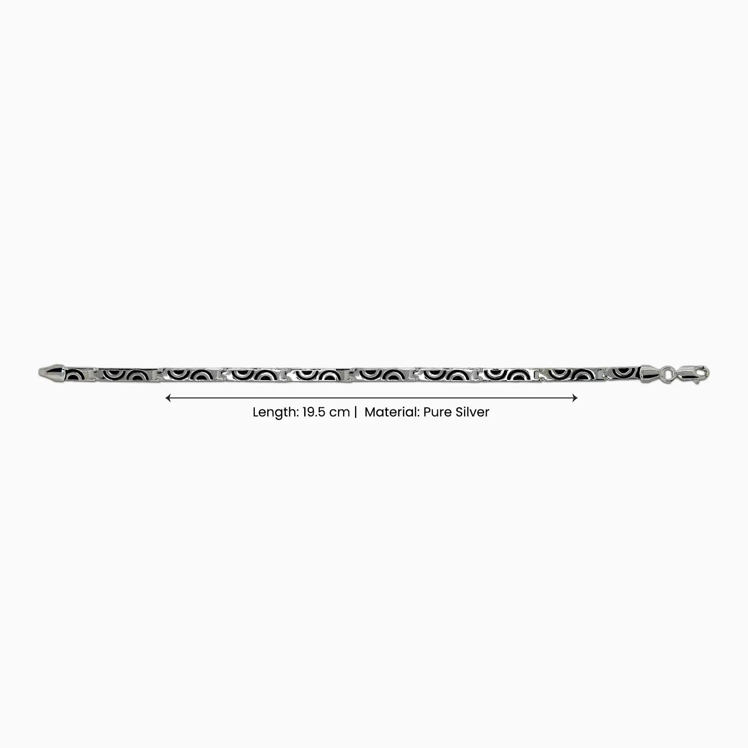 Pure Silver Designer Bracelet - Made With Pure 925 Silver