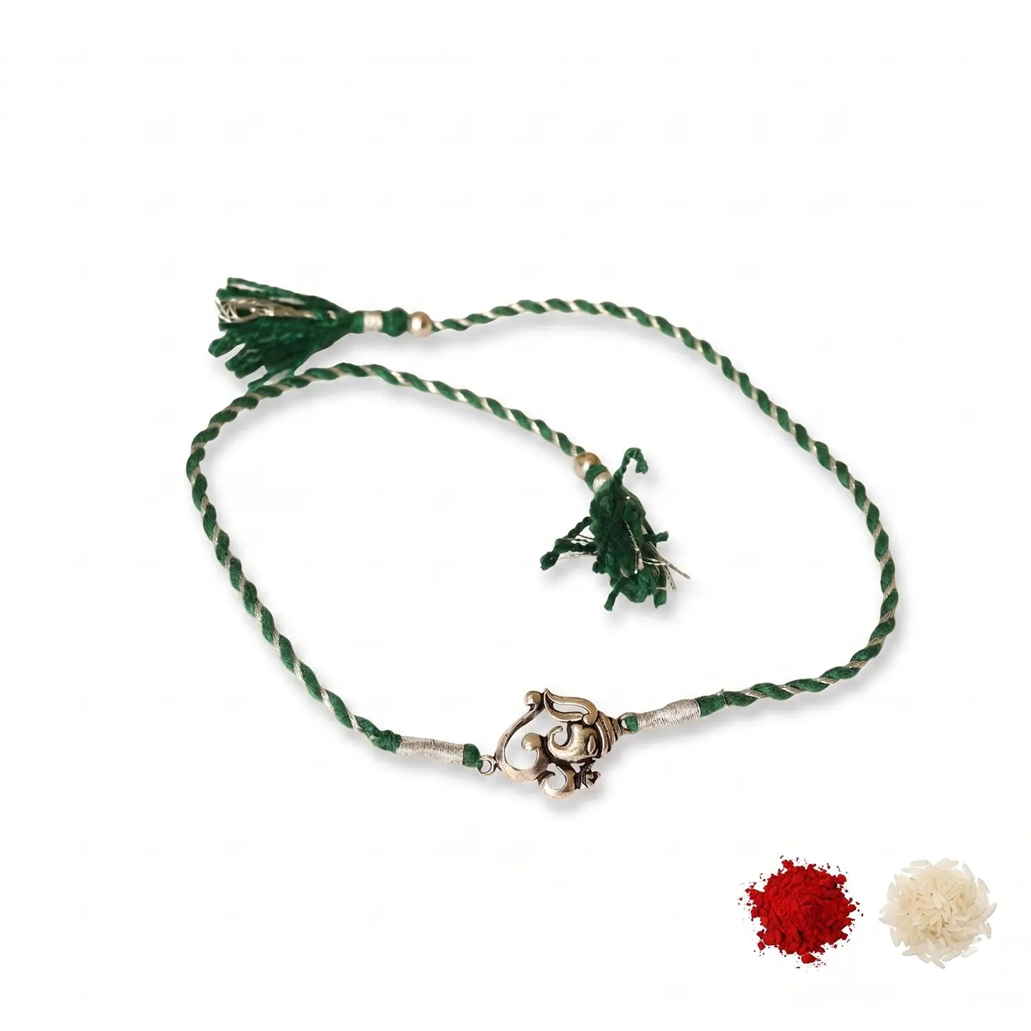 Vighnaharta Silver Rakhi- Made With Pure 925 Silver