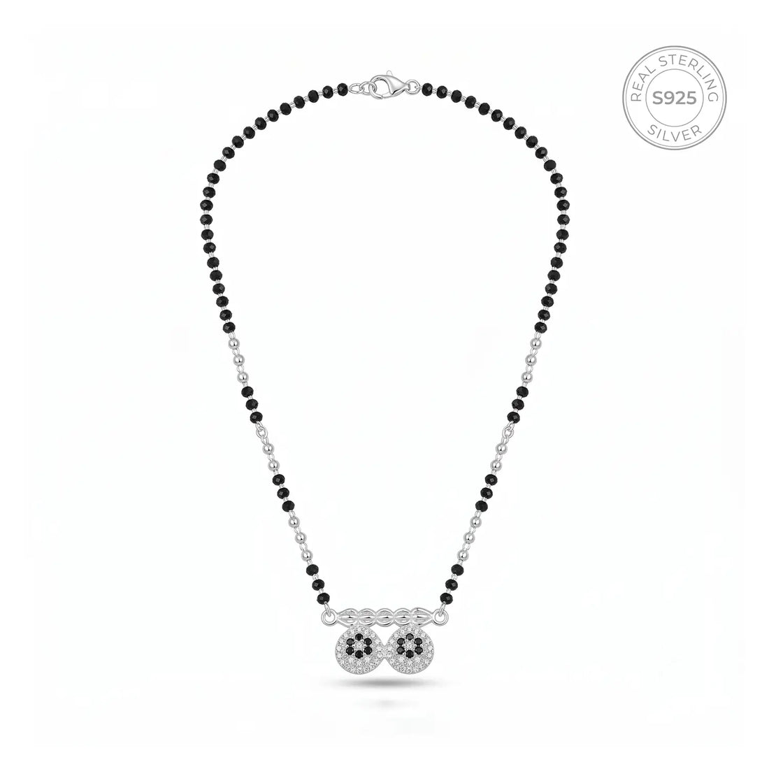Beauty Combo – 925 Sterling Silver Mangalsutra & Nose Pin