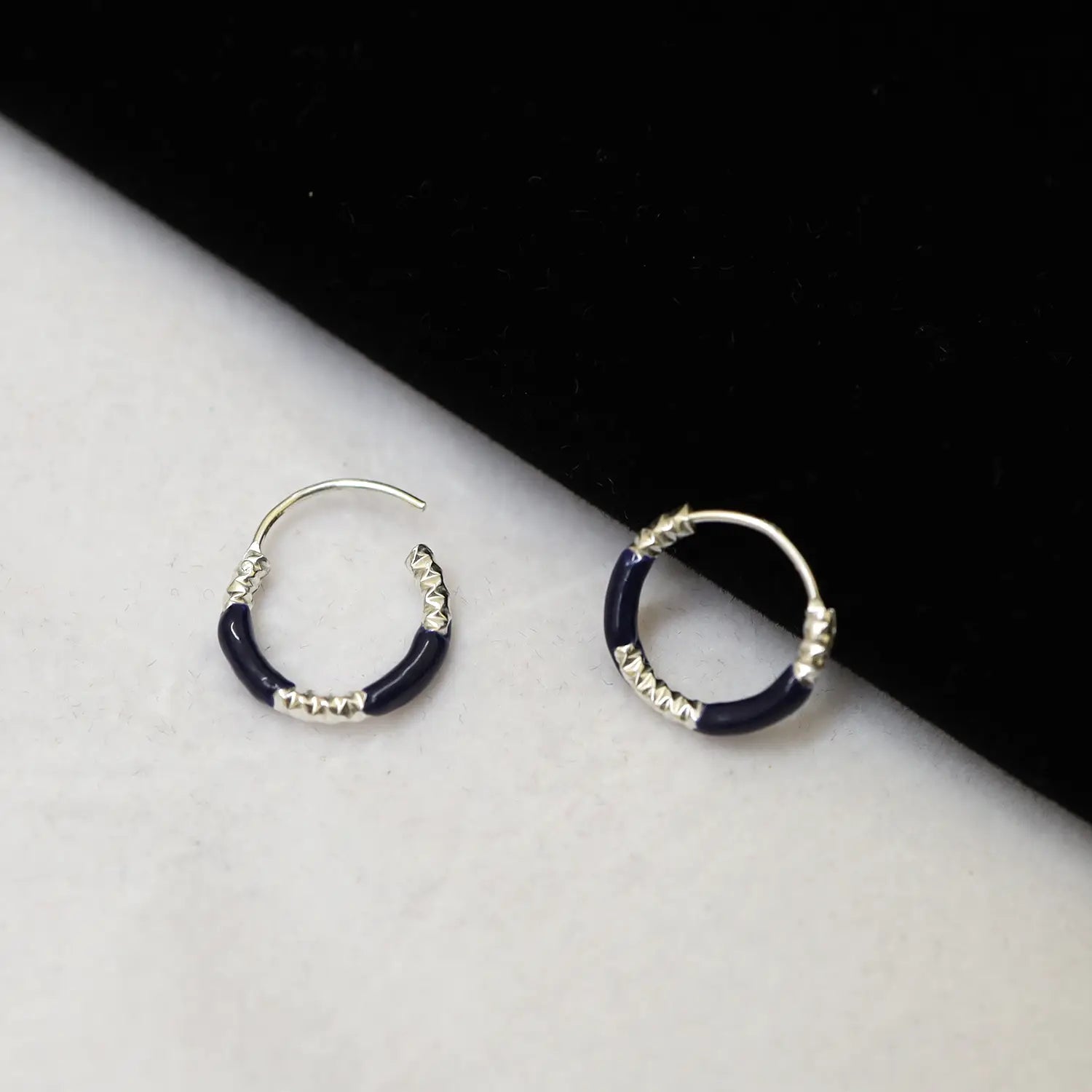 Lime Twist Silver Hoop Earrings - Made With Pure 925 Silver