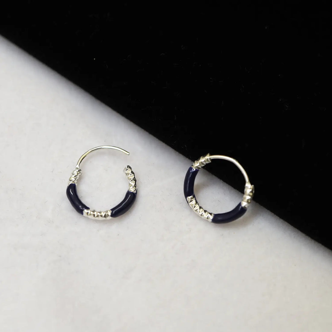 Lime Twist Silver Hoop Earrings - Made With Pure 925 Silver