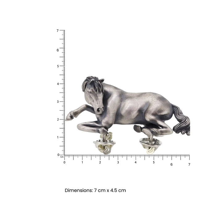 Majestic Horse Silver Brooch - Made With Pure 925 Silver