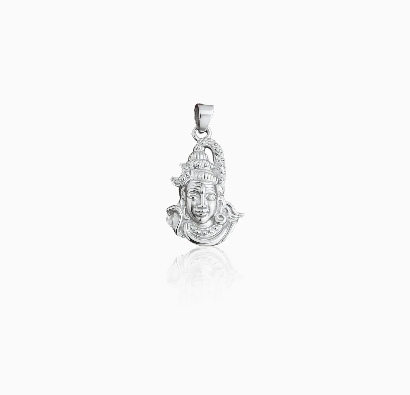 Divine Pure Silver Lord Shiva Pendant- Made With Pure 925 Silver