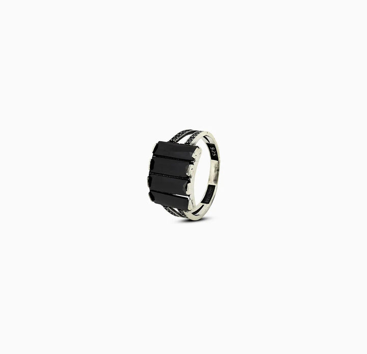 Black Onyx Silver Ring- Made With Pure Silver- Made With Pure 925 Silver