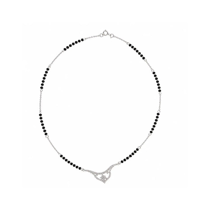 Elegant Star Charm Silver Mangalsutra - Made With Pure 925 Silver