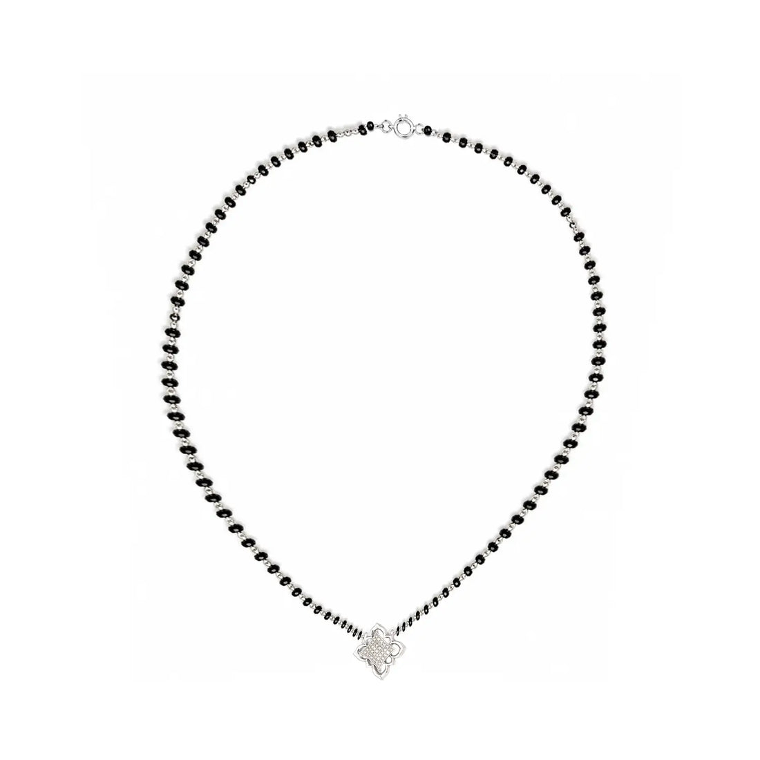 Beauty Combo – Pure 925 Silver Mangalsutra & Nose Pin