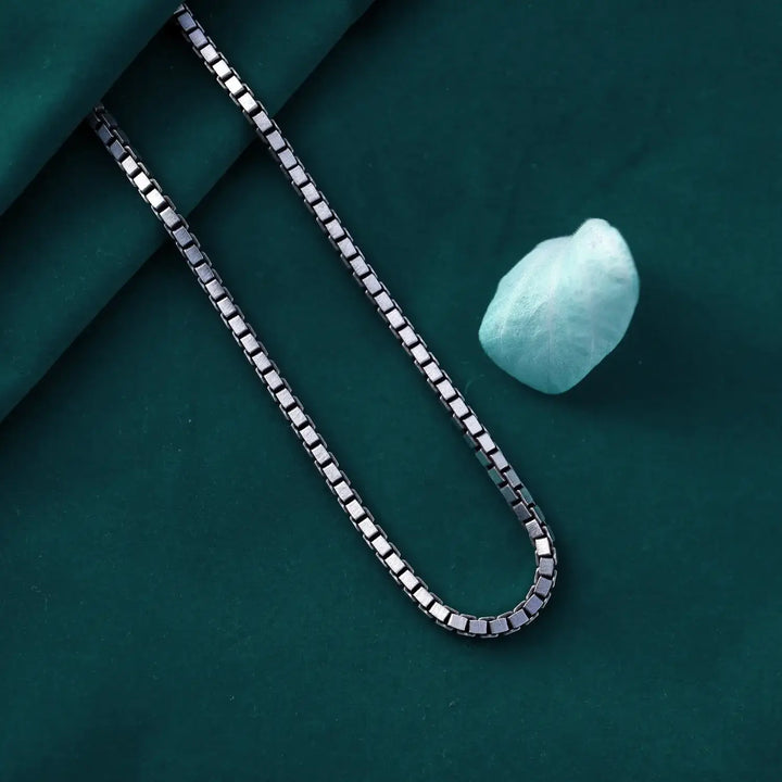 Pure Silver Box Chain for Men- Made With Pure 925 Silver