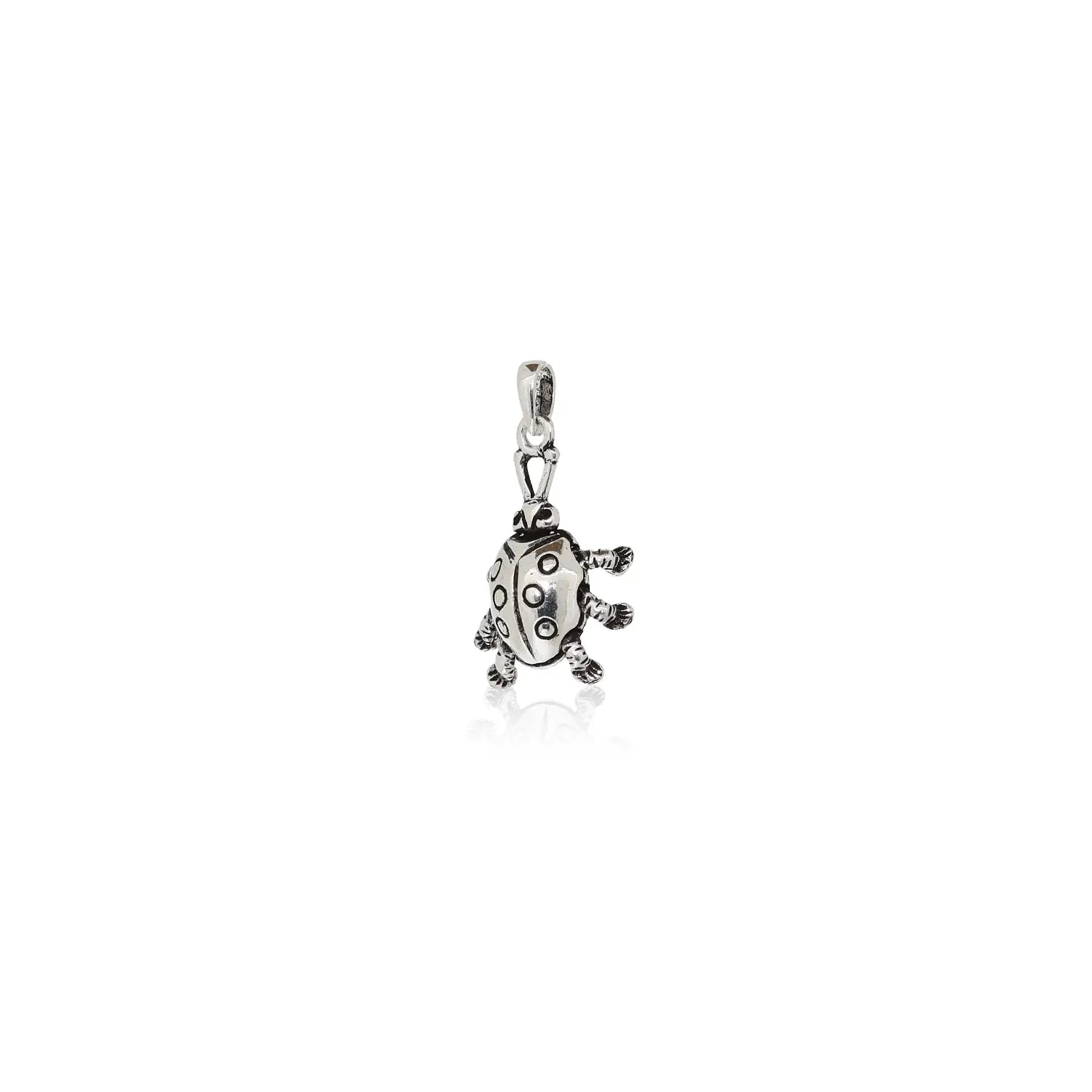 Pure Silver Ladybug Pendant - Made With 925 Pure Silver