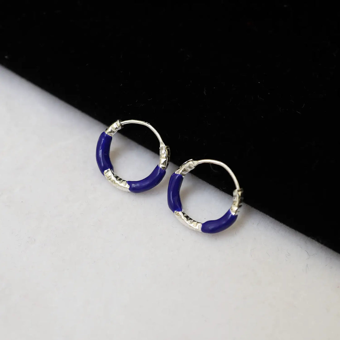 Lime Twist Silver Hoop Earrings - Made With Pure 925 Silver