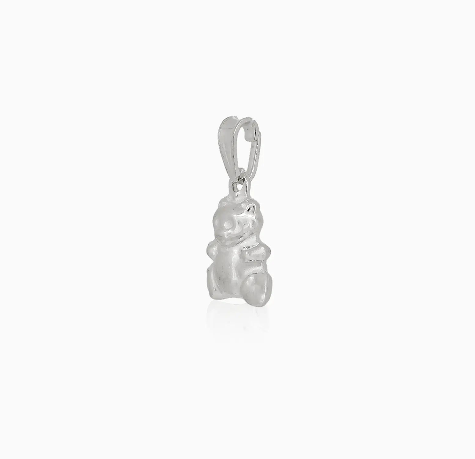 Pure Silver Teddy Bear Pendant- Made With Pure 925 Silver