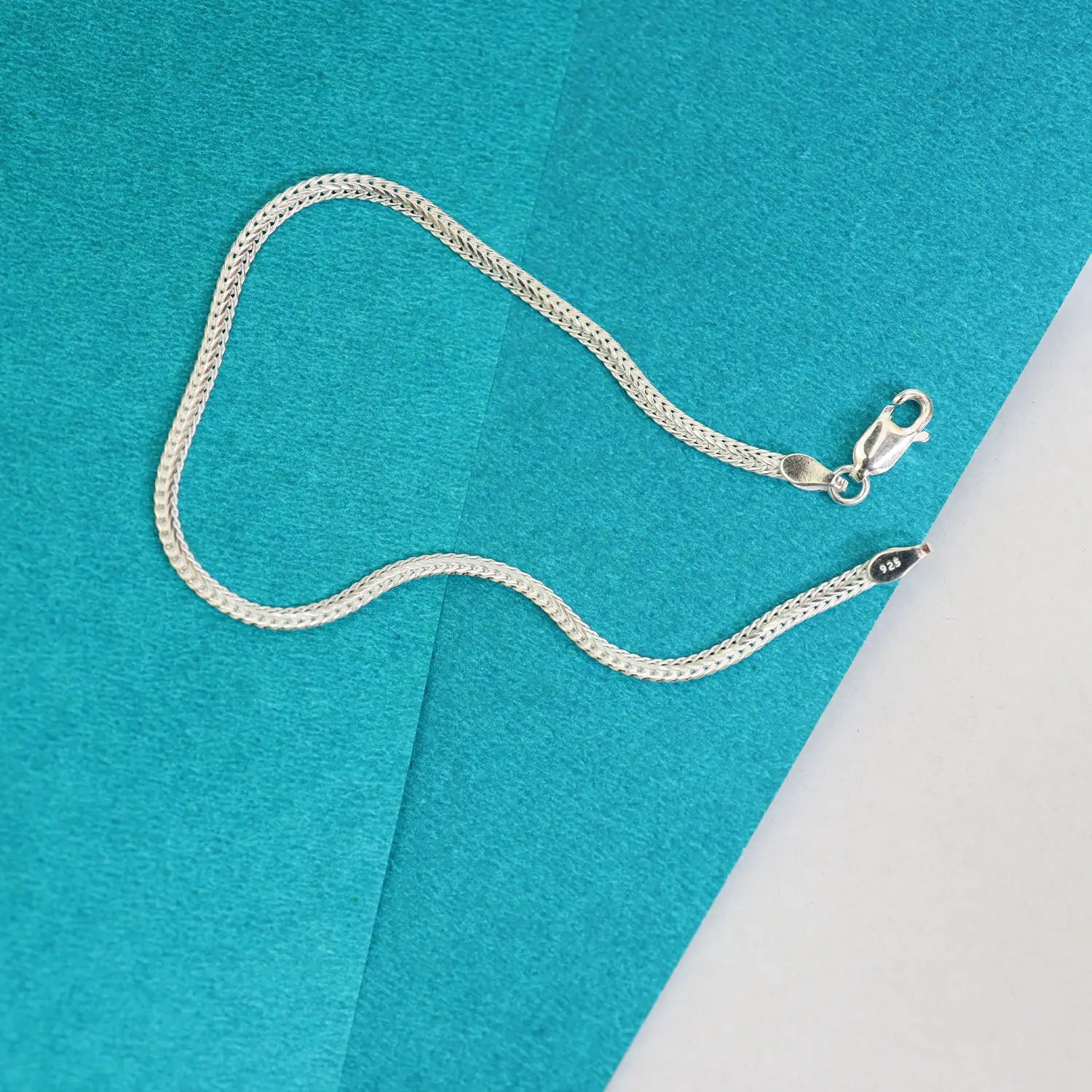 Elegant Sleek Silver Chain Bracelet - Made With Pure 925 Silver