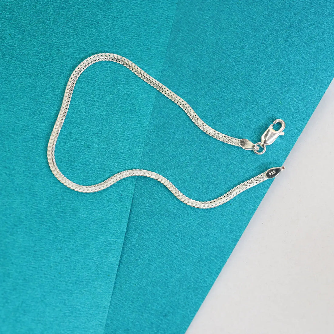 Elegant Sleek Silver Chain Bracelet - Made With Pure 925 Silver