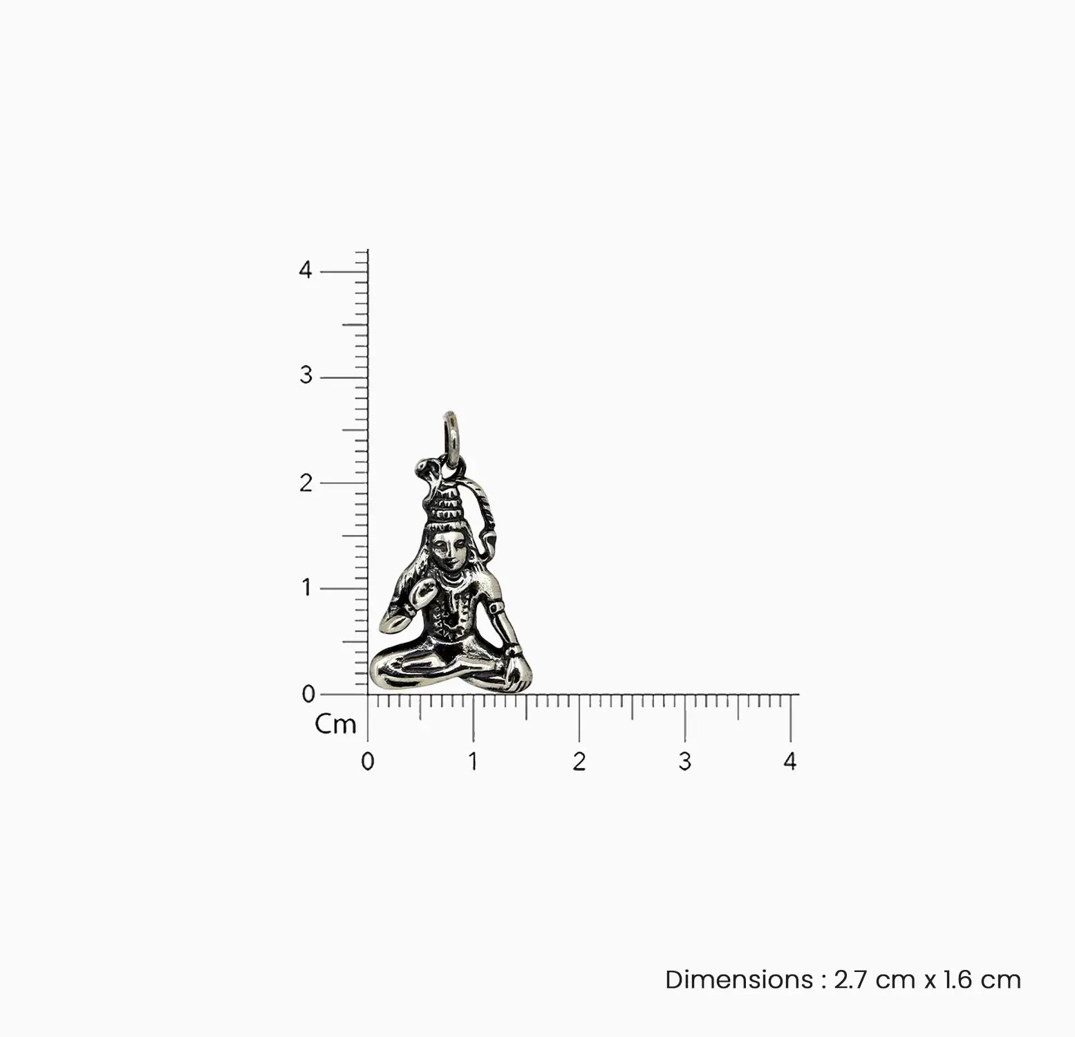 Pure Silver Lord Shiva Pendant- Made With Pure 925 Silver