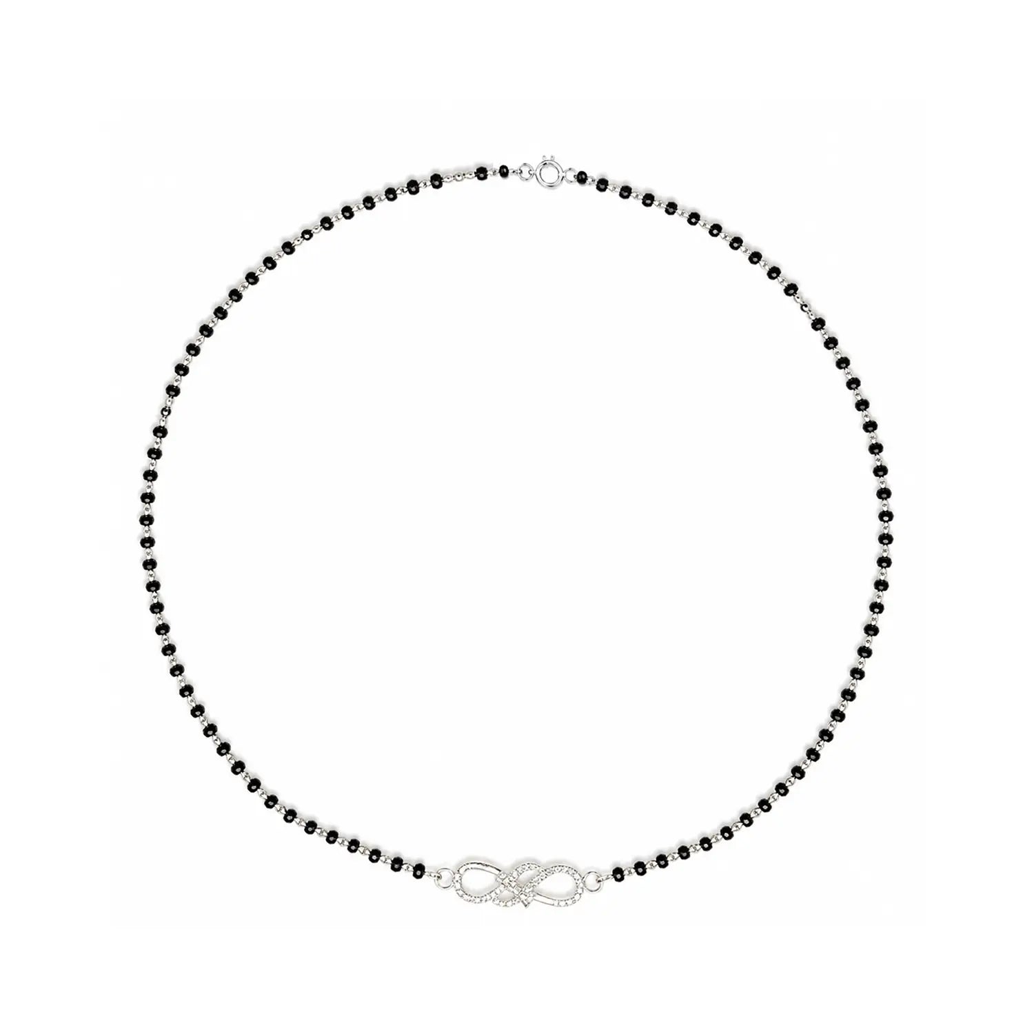 Beauty Combo – Pure 925 Silver Mangalsutra & Nose Pin