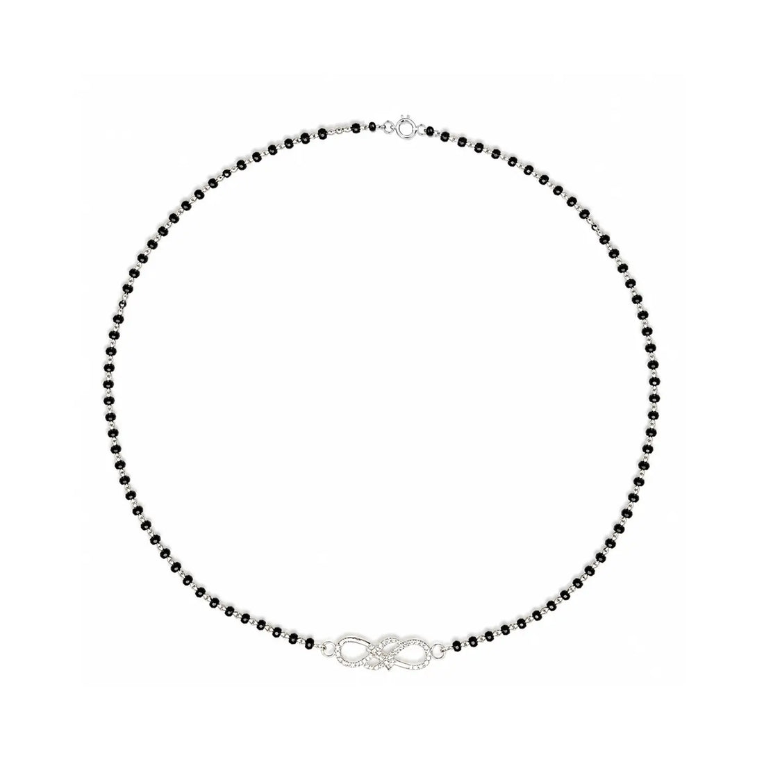 Beauty Combo – Pure 925 Silver Mangalsutra & Nose Pin