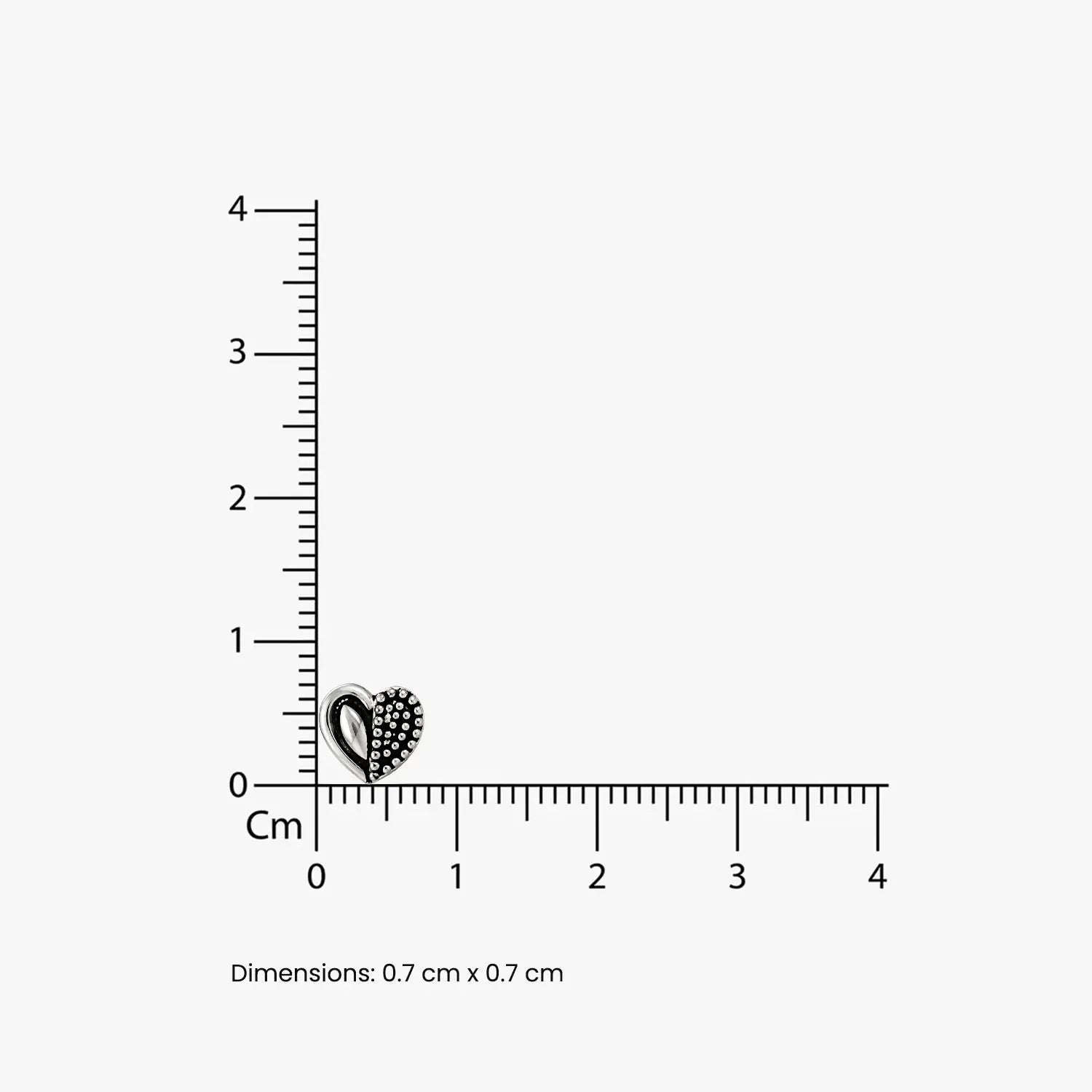 Midnight Heart Oxidised Silver Stud Earrings - Made With Pure 925 Silver