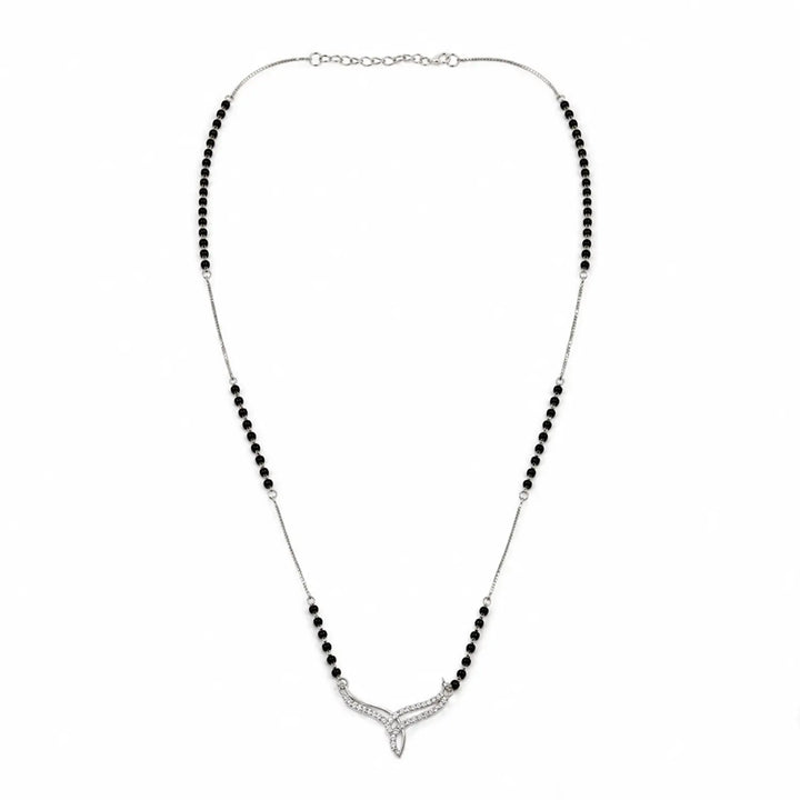 Elegant CZ Silver Mangalsutra - Made With Pure 925 Silver
