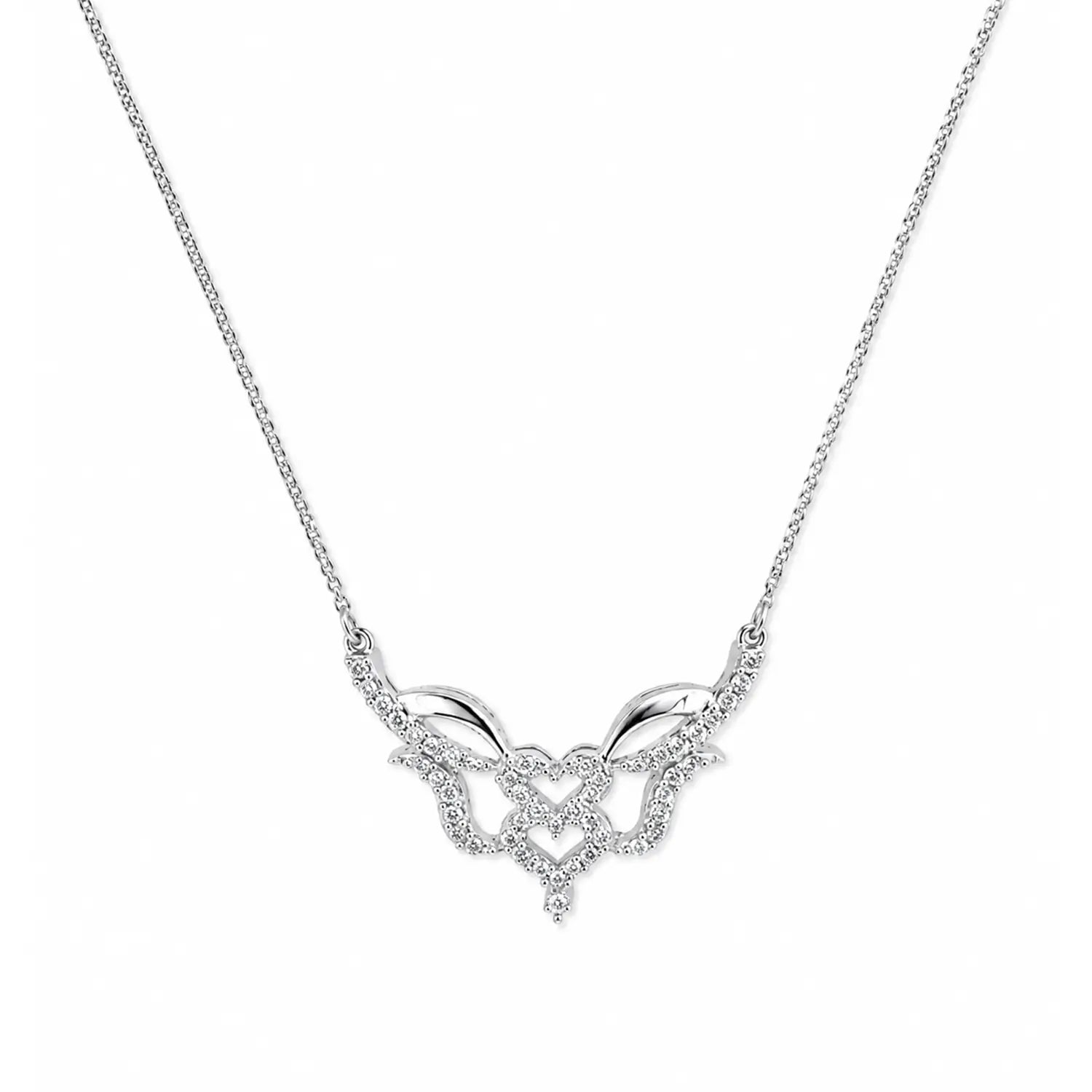 Twin Heart Pure Silver Mangalsutra - Made With Pure 925 Silver