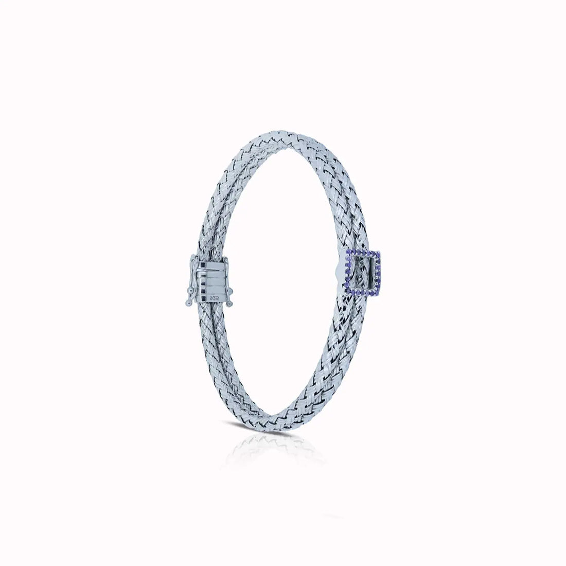 Silver Sleek Woven Pure Silver Bracelet - Made With Pure 925 Silver