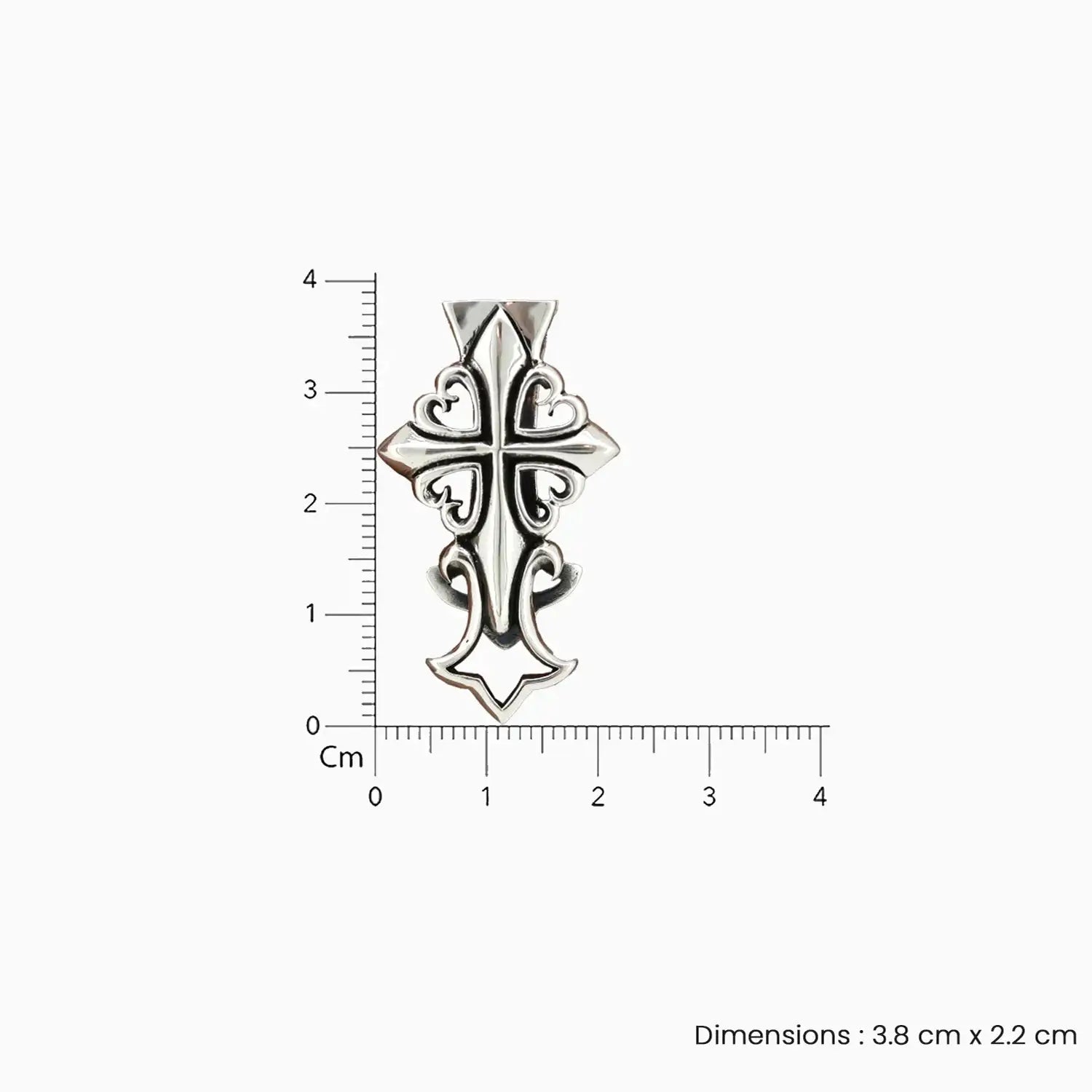 Classic Silver Cross Pendant- Made With Pure 925 Silver