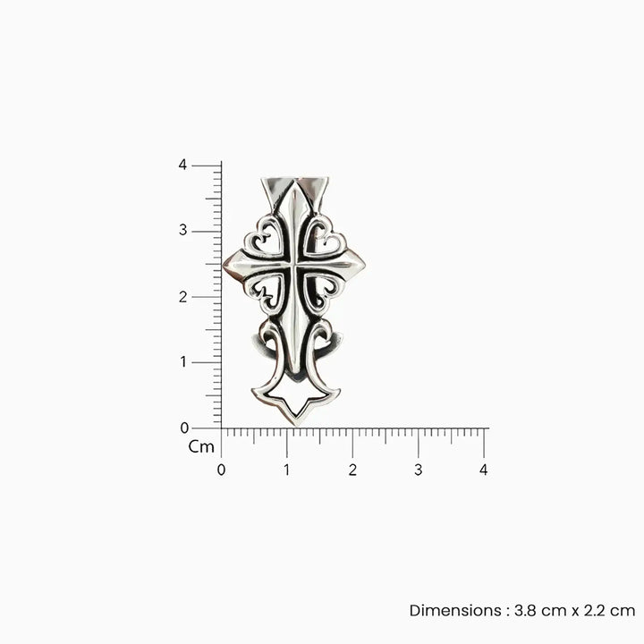 Classic Silver Cross Pendant- Made With Pure 925 Silver