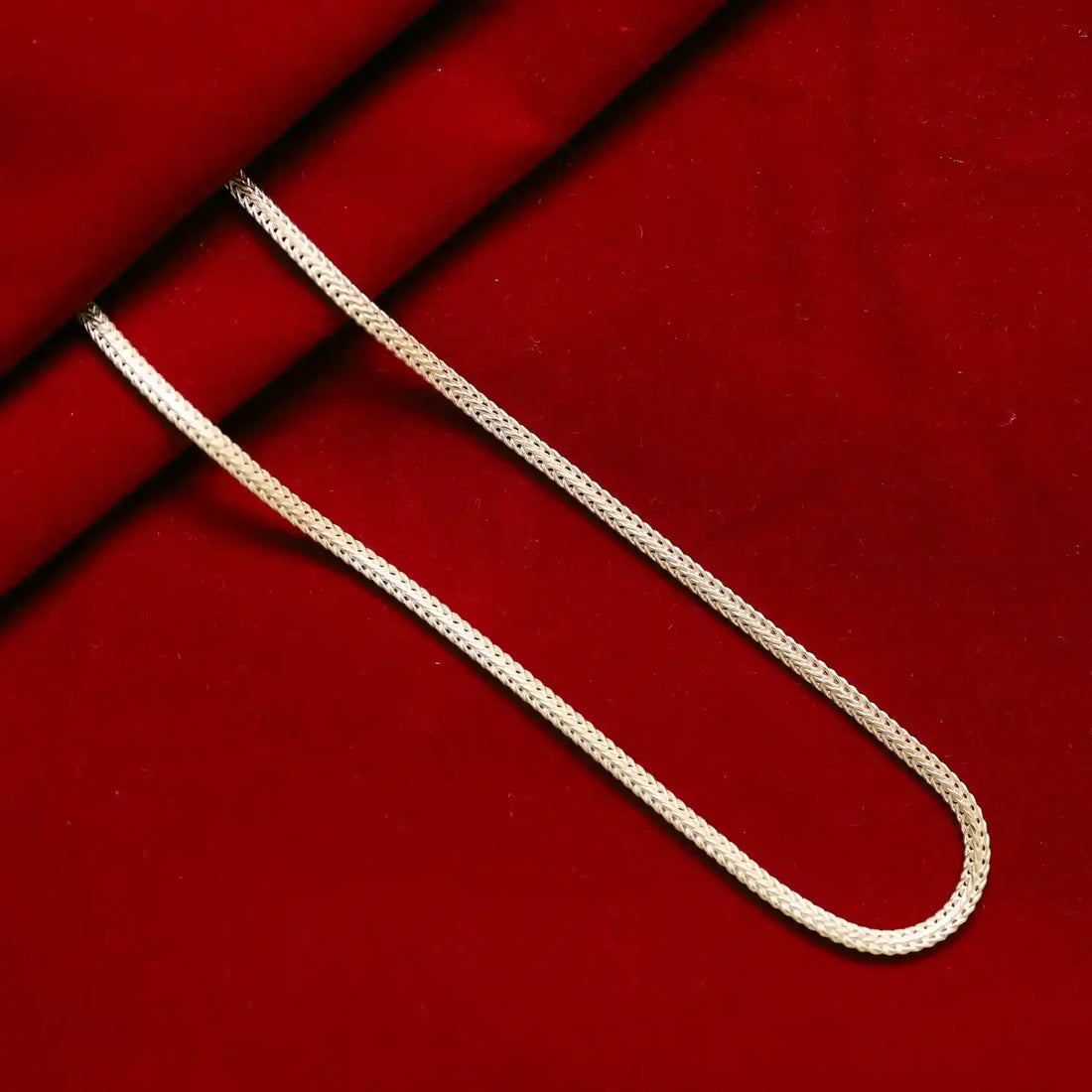 Sterling Silver Snake Chai for Men- Made With Pure 925 Silver