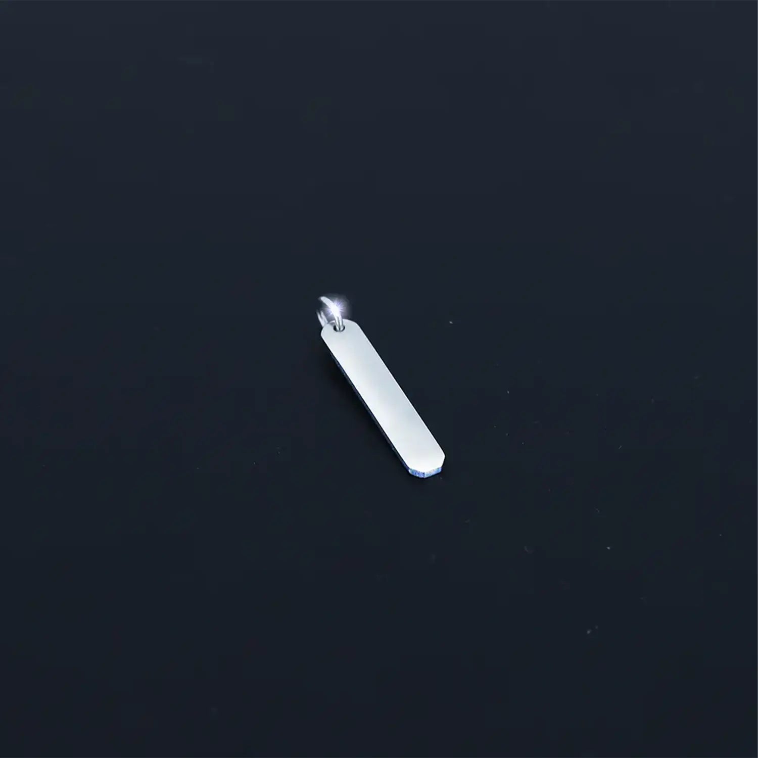 Silver Minimalist Bar Pendant- Made With Pure 925 Silver