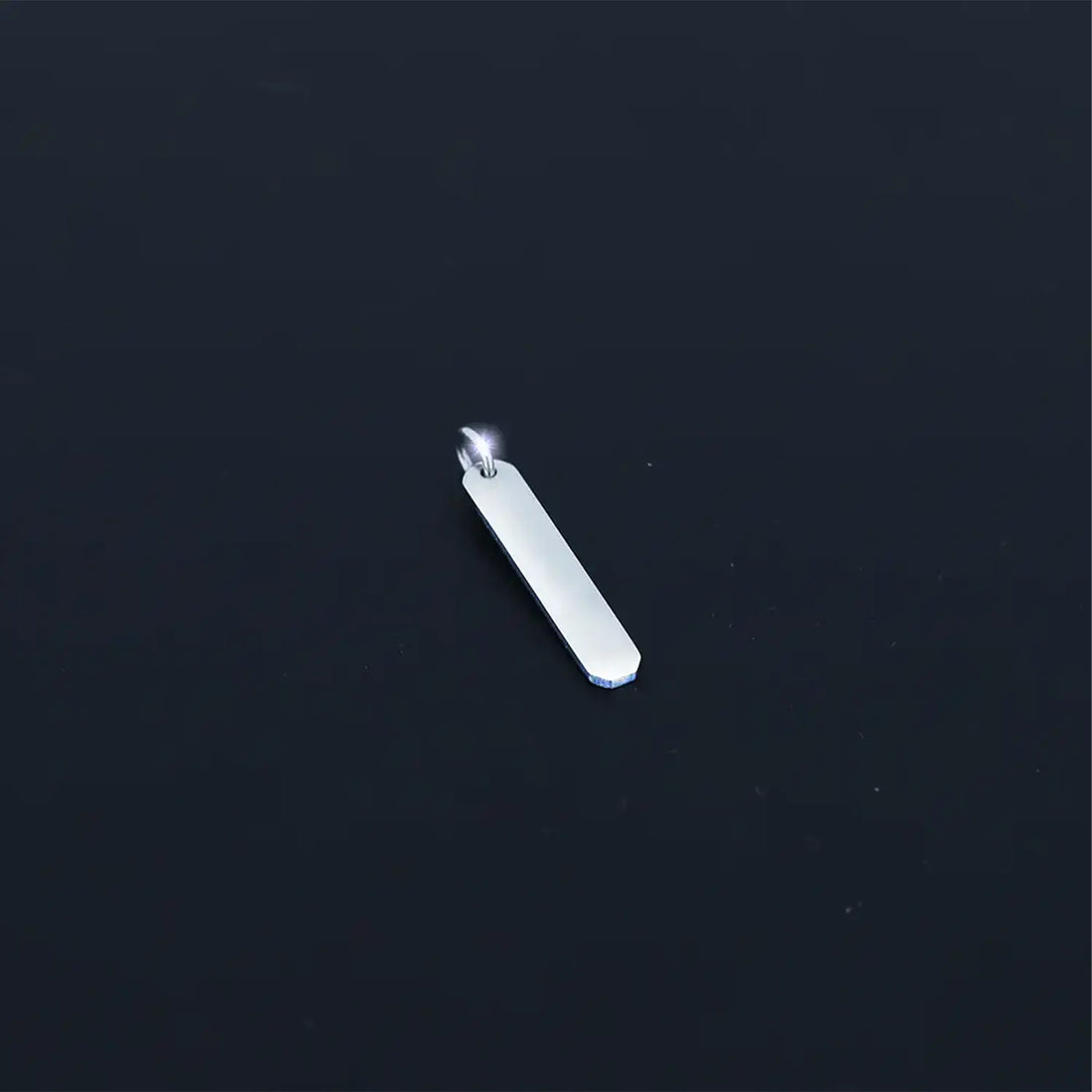 Silver Minimalist Bar Pendant- Made With Pure 925 Silver