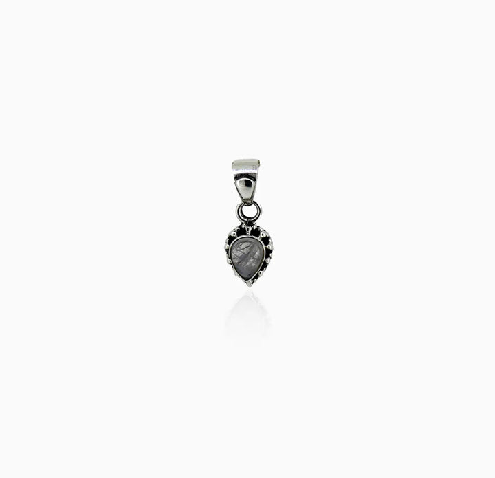 Vintage Teardrop Pure Silver Pendant- Made With Pure 925 Silver