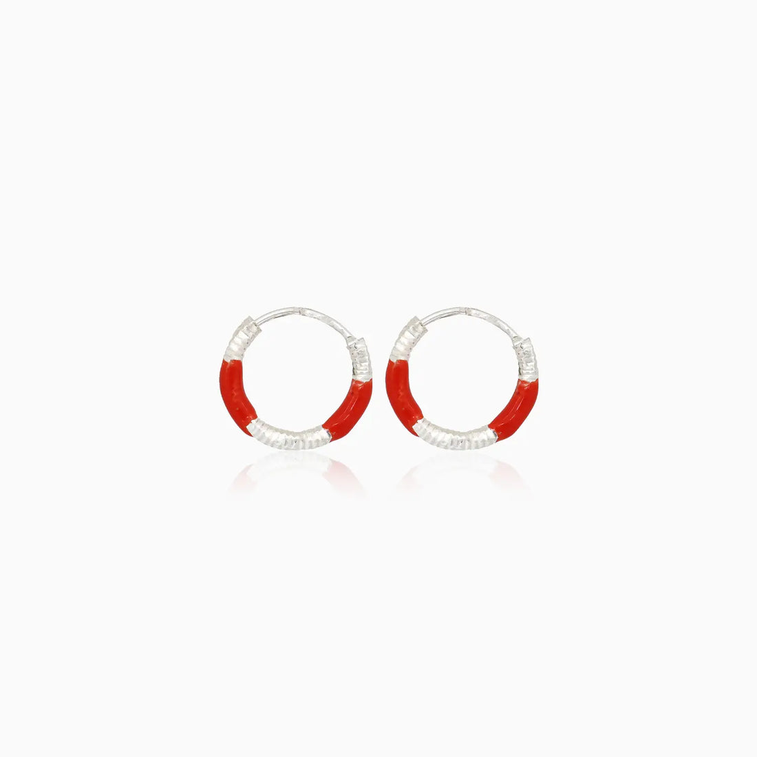 Lime Twist Silver Hoop Earrings - Made With Pure 925 Silver