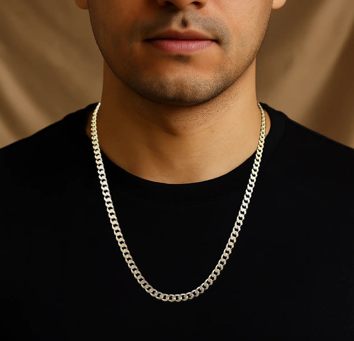 Sterling Silver Chain for Men- Made With Pure 925 Silver