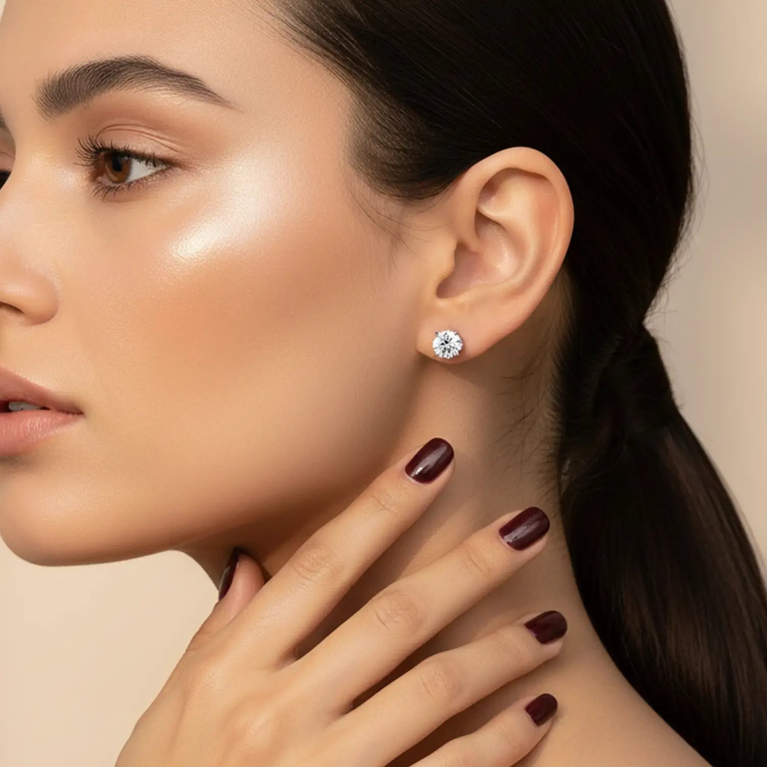 Radiant Yellow Gemstone Sterling Silver Stud Earrings- Made With Pure 925 Silver