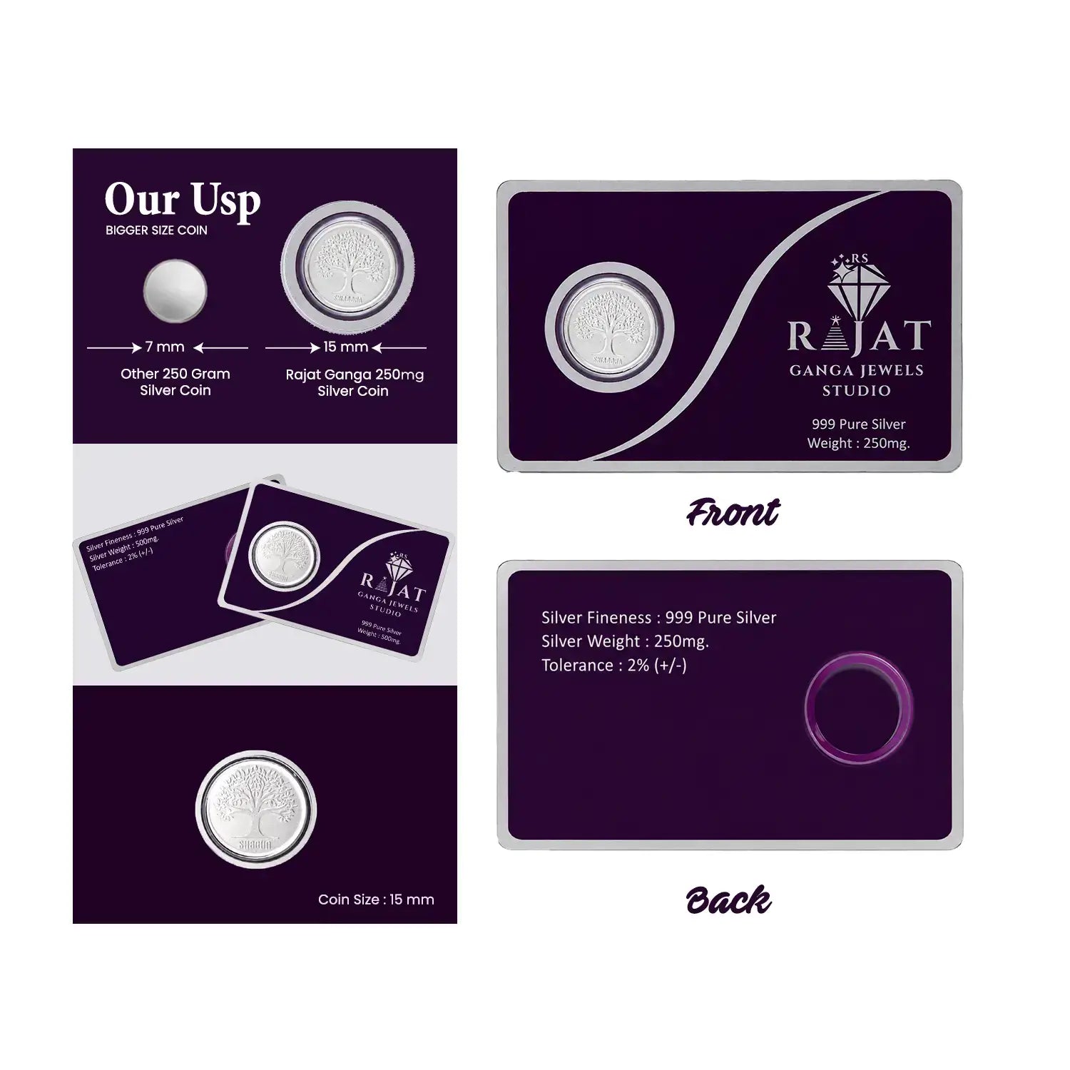 Combo Offer – Pure Silver Coin Set - Made With Pure 999 Silver