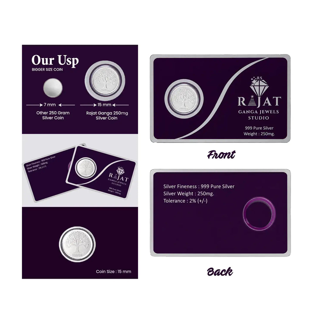 Combo Offer – Pure Silver Coin Set - Made With Pure 999 Silver