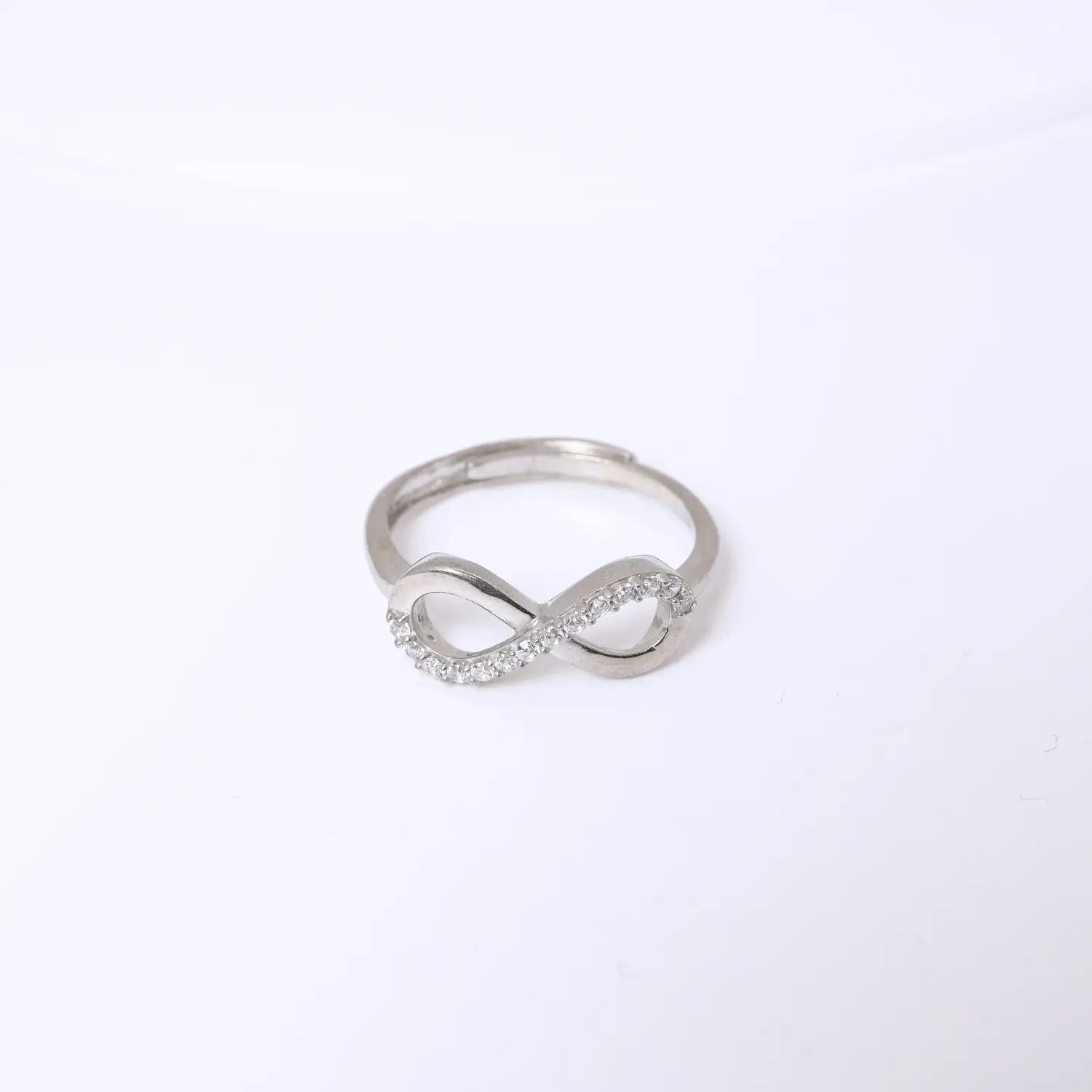 Infinity Spark Silver Ring